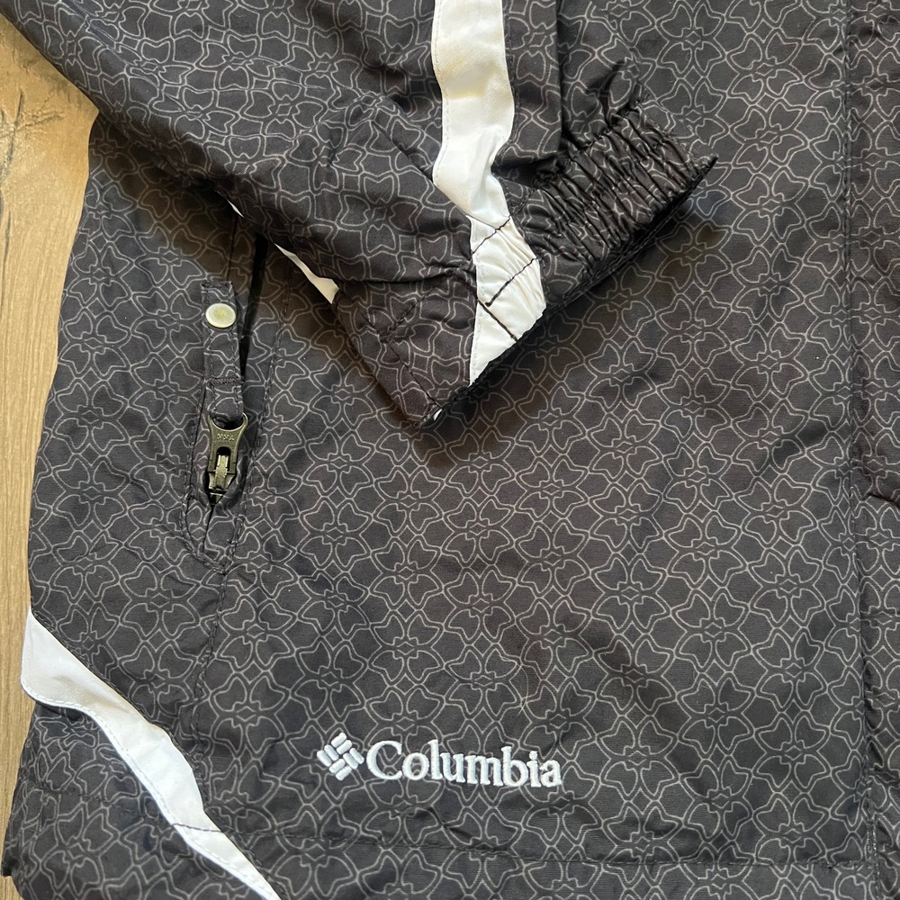 Columbia Womens Small Interchange Jacket Black Water Resistant - Picture 7 of 7
